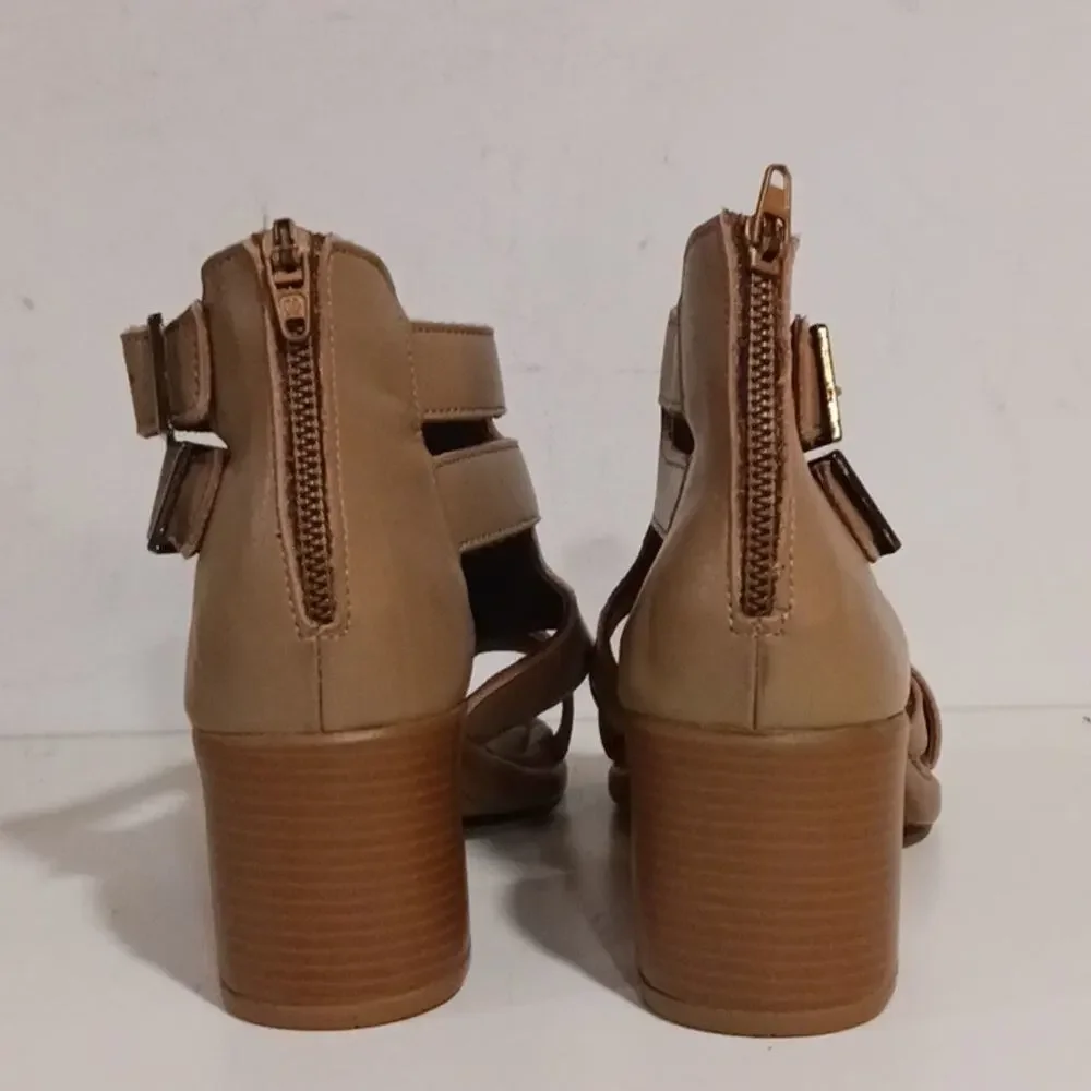Alma Milano zip back ankle wrap sandals 38/7